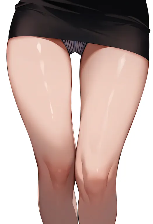 masterpiece, best quality, newest, absurdres, highres, safe, vertical-striped_panties, 1girl, solo, simple_background — by k3scat, made with ComfyUI