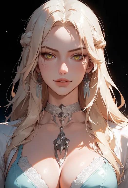 masterpiece, best quality, score_7, safe, venat (ff14), solo, upper body, simple background — by k3scat, made with ComfyUI