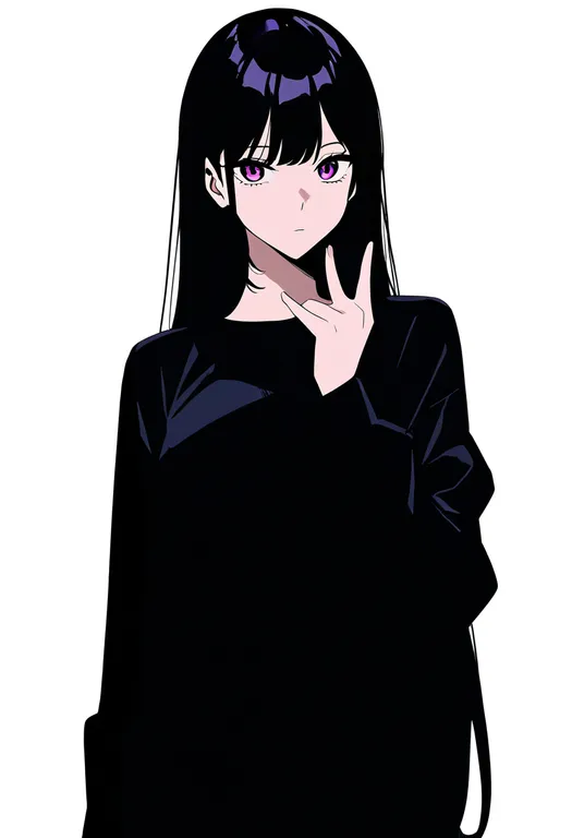 masterpiece, best quality, newest, absurdres, highres, safe, \||/, 1girl, solo, simple_background — by k3scat, made with ComfyUI