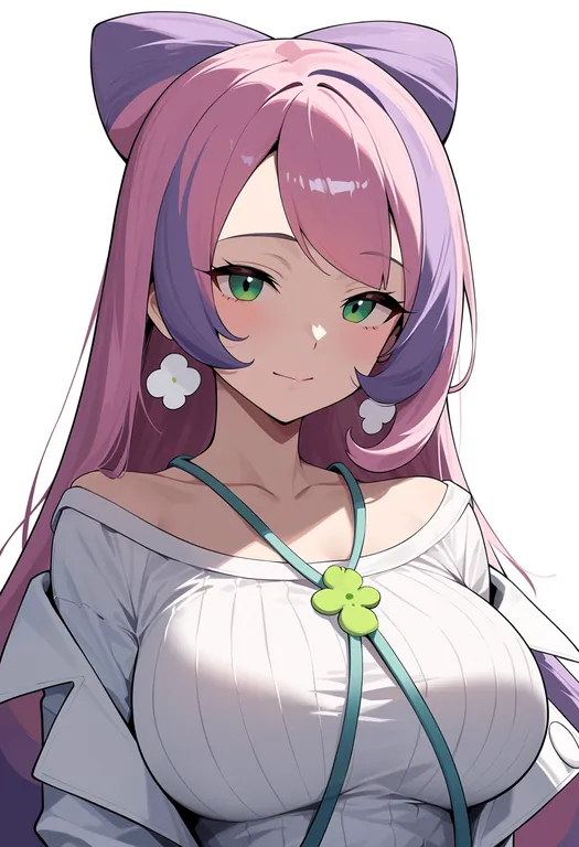 masterpiece, best quality, score_7, safe, miriam (pokemon), pokemon, solo, upper body, simple background — by k3scat, made with ComfyUI