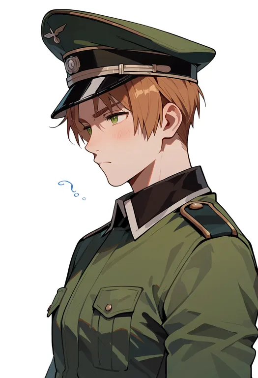 masterpiece, best quality, score_7, safe, germany (hetalia), solo, upper body, simple background — by k3scat, made with ComfyUI