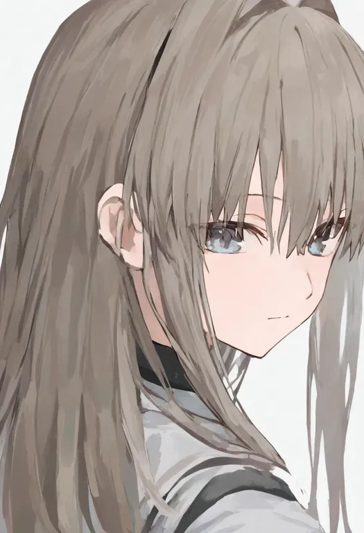 masterpiece, best quality, general, relaxing, 1girl, solo, simple background — by k3scat, made with ComfyUI