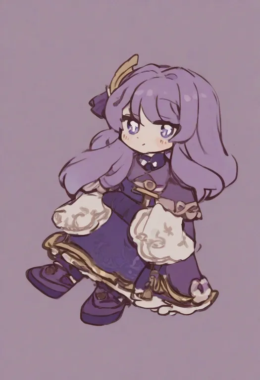 masterpiece, best quality, general, purple shoes, 1girl, solo, simple background — by k3scat, made with ComfyUI