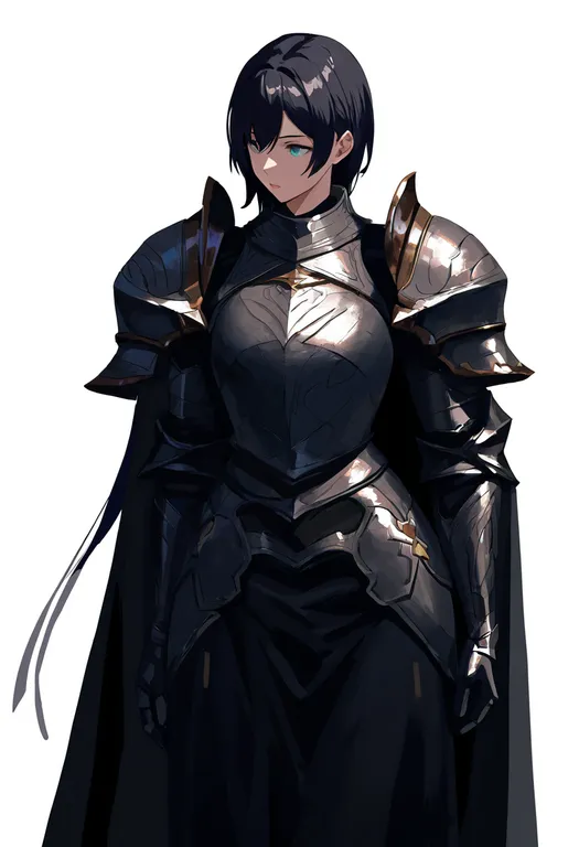 masterpiece, best quality, newest, absurdres, highres, safe, hip_armor, 1girl, solo, simple_background — by k3scat, made with ComfyUI