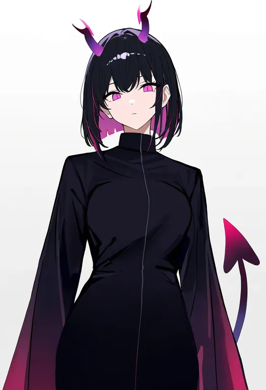 masterpiece, best quality, newest, absurdres, highres, safe, gradient_tail, 1girl, solo, simple_background — by k3scat, made with ComfyUI