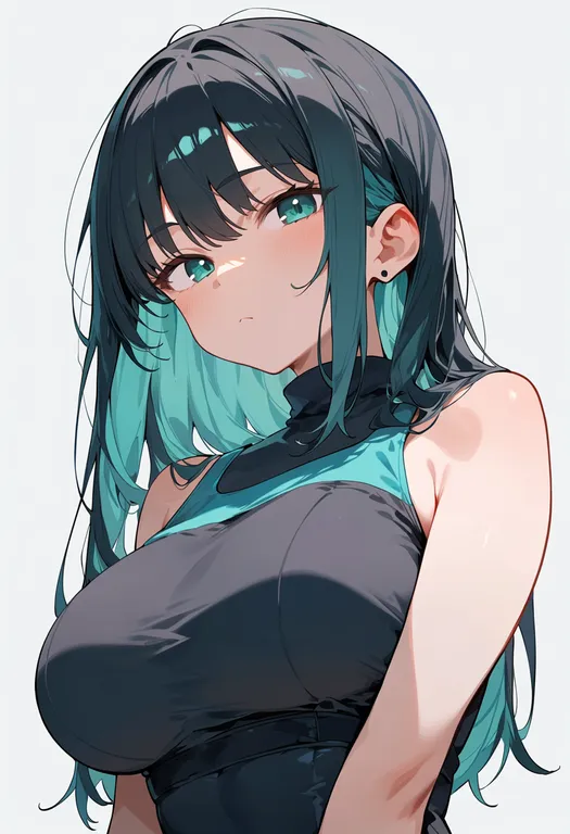 masterpiece, best quality, score_7, safe, oono aya, solo, upper body, simple background — by k3scat, made with ComfyUI
