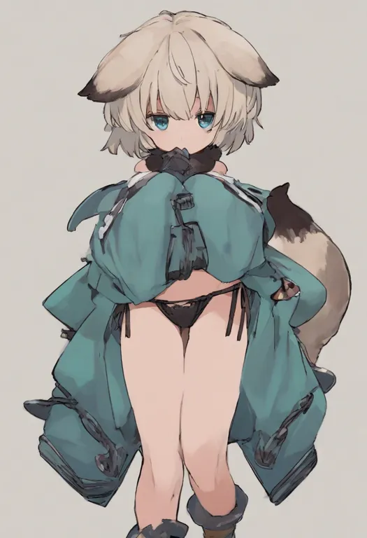masterpiece, best quality, general, string panties, 1girl, solo, simple background — by k3scat, made with ComfyUI