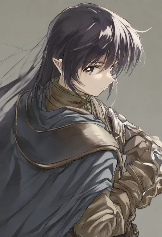 masterpiece, best quality, general, record of lodoss war, solo, simple background — by k3scat, made with ComfyUI