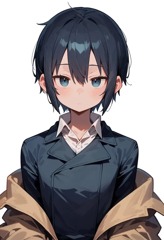 masterpiece, best quality, score_7, safe, kino (kino no tabi), kino no tabi, solo, upper body, simple background — by k3scat, made with ComfyUI