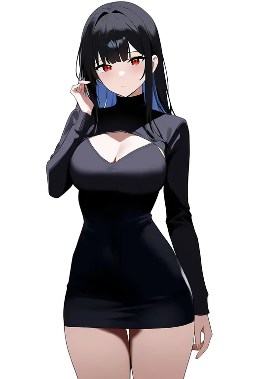 masterpiece, best quality, newest, absurdres, highres, safe, microdress, 1girl, solo, simple_background — by k3scat, made with ComfyUI