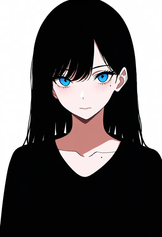 masterpiece, best quality, newest, absurdres, highres, safe, mole_on_collarbone, 1girl, solo, simple_background — by k3scat, made with ComfyUI