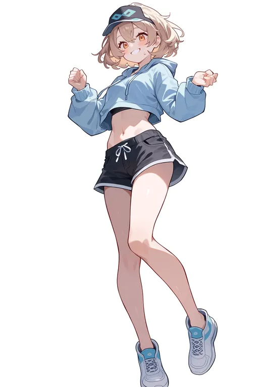 masterpiece, best quality, score_7, safe, pokemon ultra sun and ultra moon, solo, simple background — by k3scat, made with ComfyUI