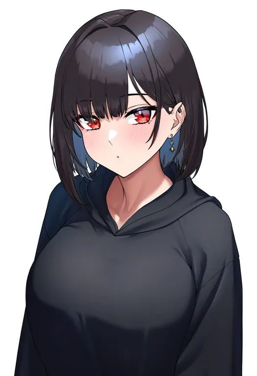 masterpiece, best quality, newest, absurdres, highres, safe, menchi, solo, upper_body, simple_background — by k3scat, made with ComfyUI