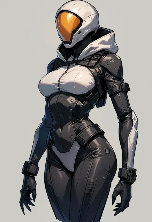 masterpiece, best quality, score_7, safe, mass effect 3, solo, simple background — by k3scat, made with ComfyUI