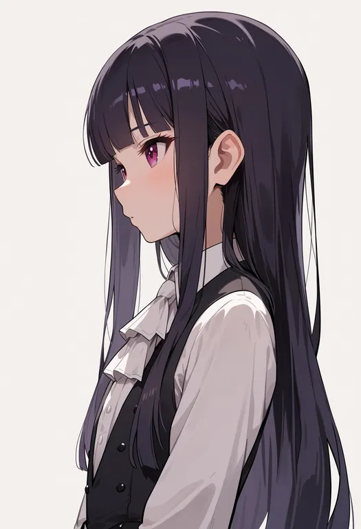 masterpiece, best quality, score_7, safe, shirakiin ririchiyo, solo, upper body, simple background — by k3scat, made with ComfyUI