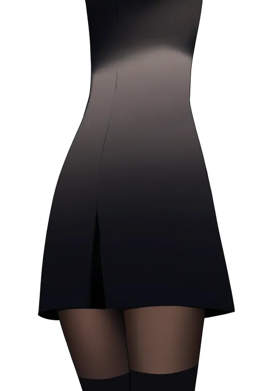 masterpiece, best quality, newest, absurdres, highres, safe, thighhighs_over_pantyhose, 1girl, solo, simple_background — by k3scat, made with ComfyUI