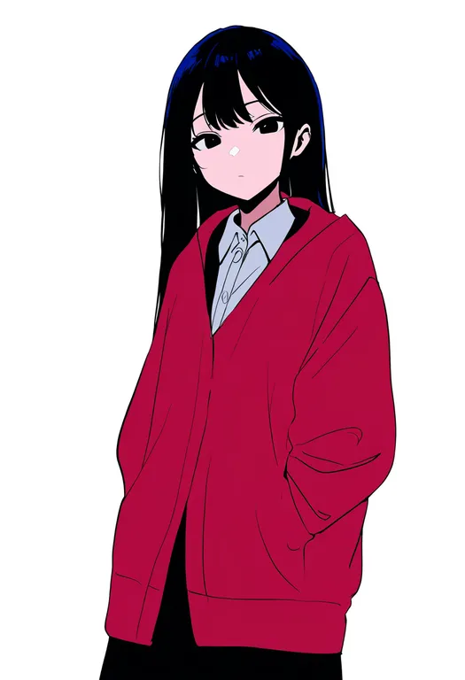 masterpiece, best quality, newest, absurdres, highres, safe, you're_doing_it_wrong, 1girl, solo, simple_background — by k3scat, made with ComfyUI