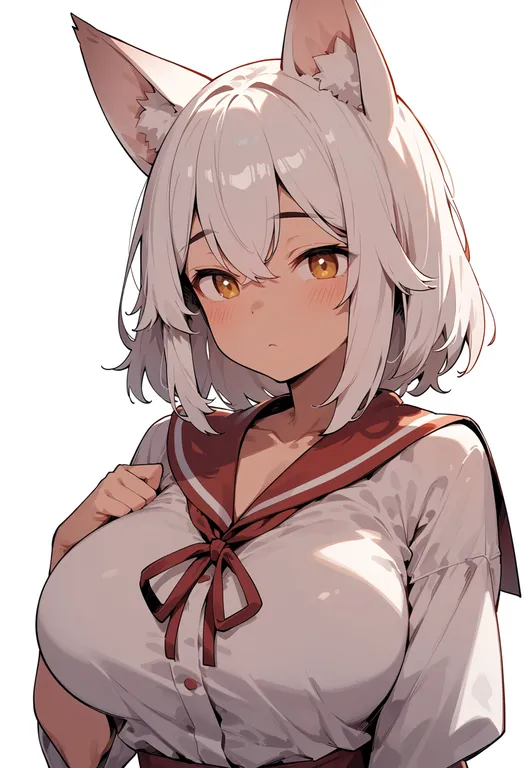 masterpiece, best quality, score_7, safe, amaterasu (ookami), solo, upper body, simple background — by k3scat, made with ComfyUI