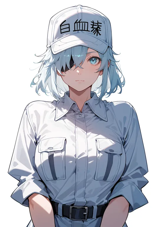 masterpiece, best quality, score_7, safe, white blood cell (hataraku saibou), hataraku saibou, solo, upper body… — by k3scat, made with ComfyUI