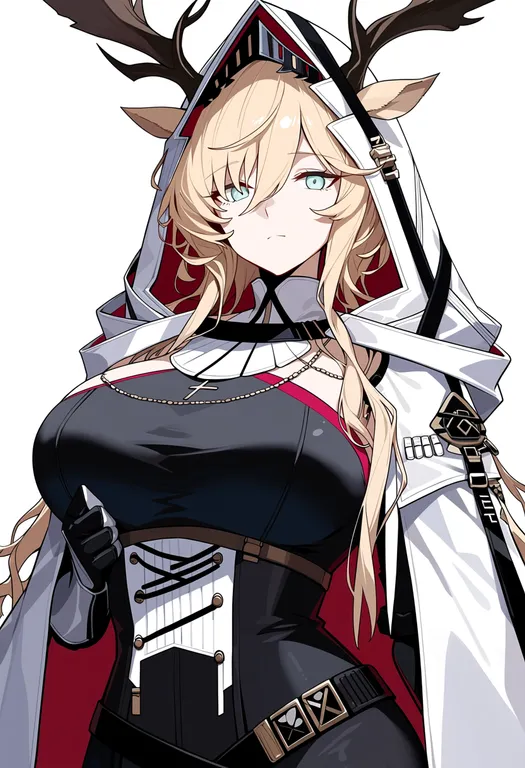masterpiece, best quality, score_7, safe, viviana (arknights), arknights, solo, upper body, simple background — by k3scat, made with ComfyUI