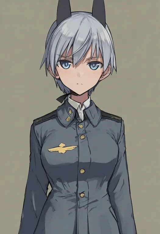 masterpiece, best quality, general, world witches series, solo, simple background — by k3scat, made with ComfyUI