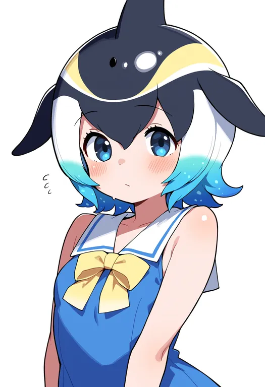 masterpiece, best quality, score_7, safe, common dolphin (kemono friends), kemono friends, solo, upper body… — by k3scat, made with ComfyUI