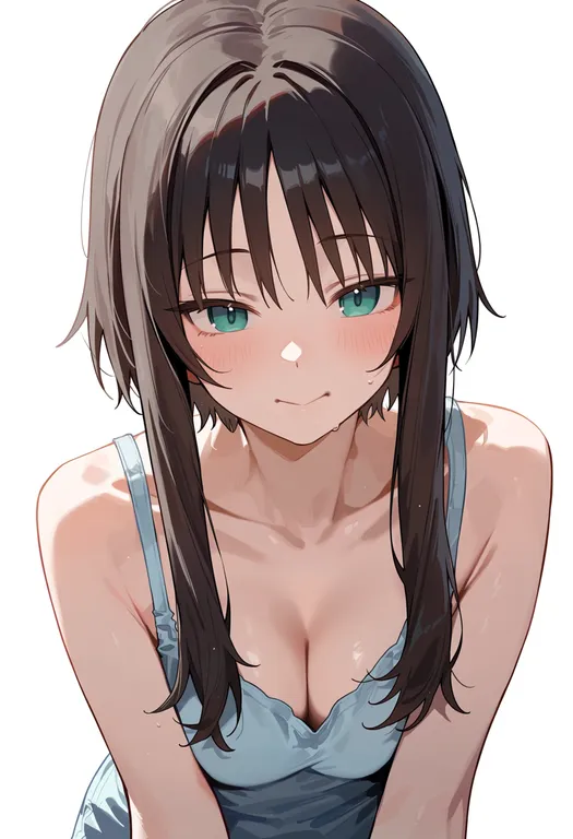 masterpiece, best quality, score_7, safe, hitachi mako, solo, upper body, simple background — by k3scat, made with ComfyUI