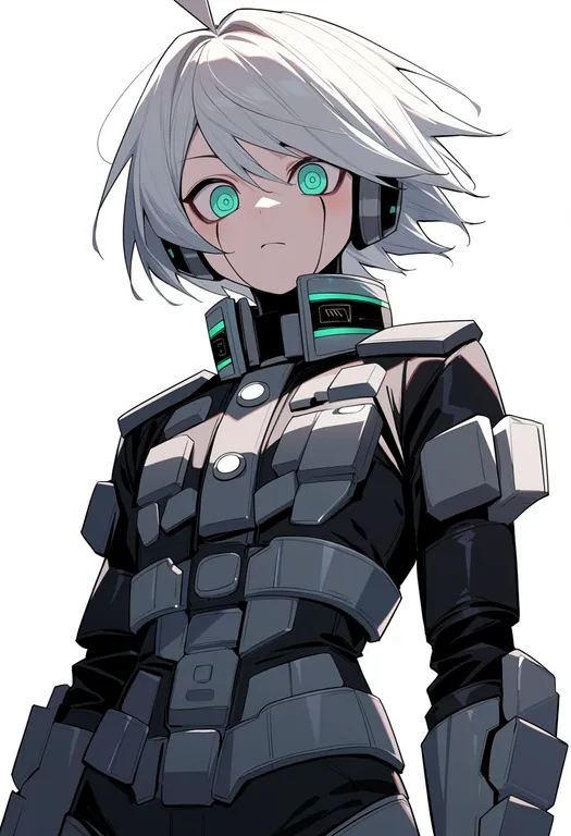 masterpiece, best quality, score_7, safe, k1-b0, solo, upper body, simple background — by k3scat, made with ComfyUI