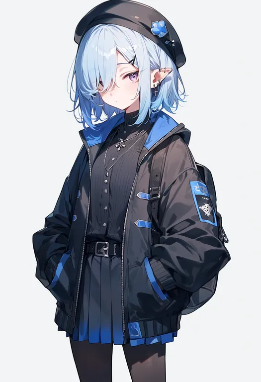 masterpiece, best quality, score_7, safe, aoi shiro, solo, simple background — by k3scat, made with ComfyUI