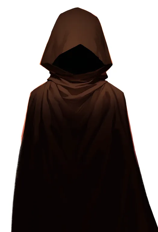 masterpiece, best quality, newest, absurdres, highres, safe, brown_cloak, 1girl, solo, simple_background — by k3scat, made with ComfyUI
