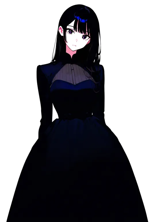 masterpiece, best quality, newest, absurdres, highres, safe, short_dress, 1girl, solo, simple_background — by k3scat, made with ComfyUI