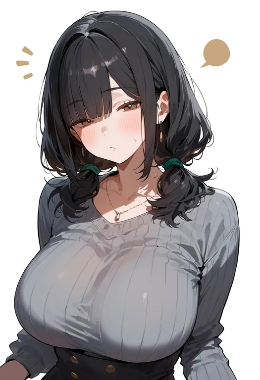 masterpiece, best quality, score_7, safe, sonohara anri, solo, upper body, simple background — by k3scat, made with ComfyUI