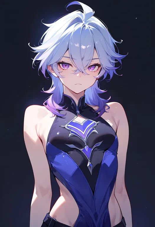 masterpiece, best quality, score_7, safe, durin (genshin impact), genshin impact, solo, upper body, simple background — by k3scat, made with ComfyUI