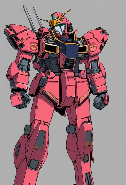 masterpiece, best quality, general, victory gundam, solo, simple background — by k3scat, made with ComfyUI