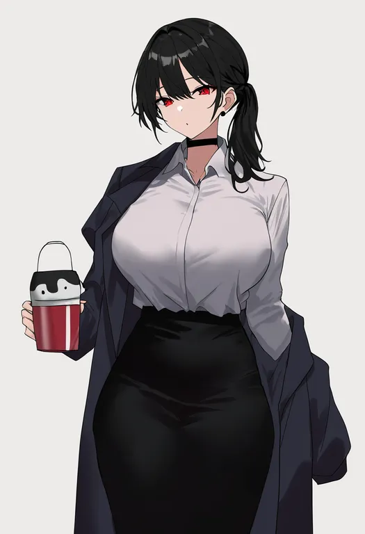 masterpiece, best quality, newest, absurdres, highres, safe, cow, 1girl, solo, simple_background — by k3scat, made with ComfyUI