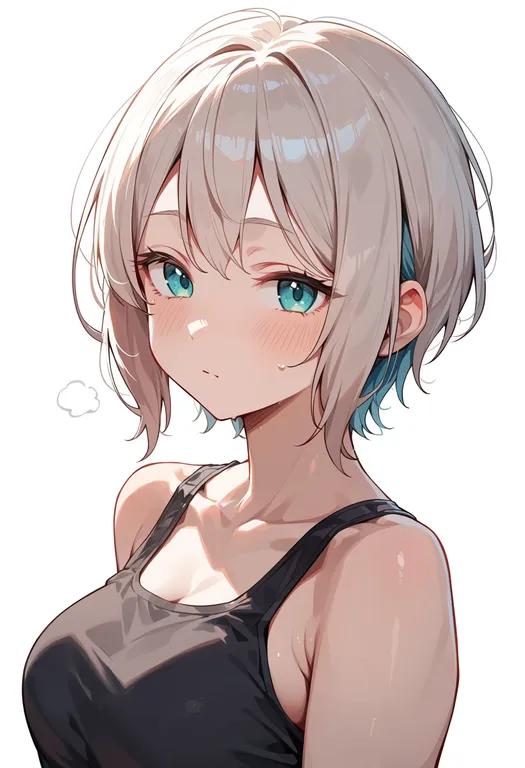 masterpiece, best quality, score_7, safe, aoba moca, solo, upper body, simple background — by k3scat, made with ComfyUI