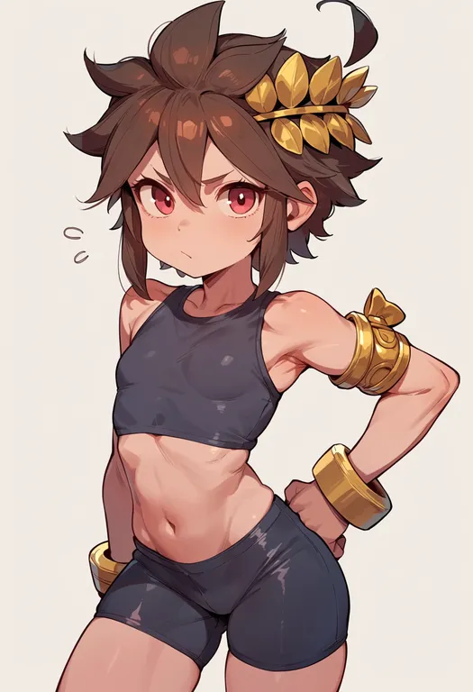 masterpiece, best quality, score_7, safe, kid icarus uprising, solo, simple background — by k3scat, made with ComfyUI