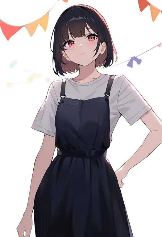 masterpiece, best quality, newest, absurdres, highres, safe, pennant, 1girl, solo, simple_background — by k3scat, made with ComfyUI
