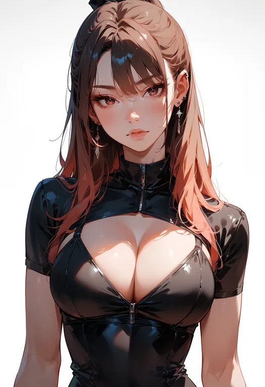 masterpiece, best quality, score_7, safe, gyu-kaku, solo, upper body, simple background — by k3scat, made with ComfyUI