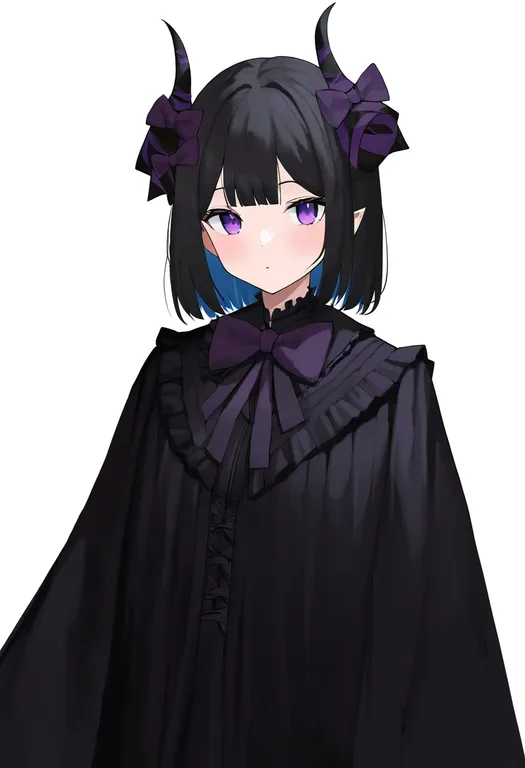 masterpiece, best quality, newest, absurdres, highres, safe, horn_bow, 1girl, solo, simple_background — by k3scat, made with ComfyUI