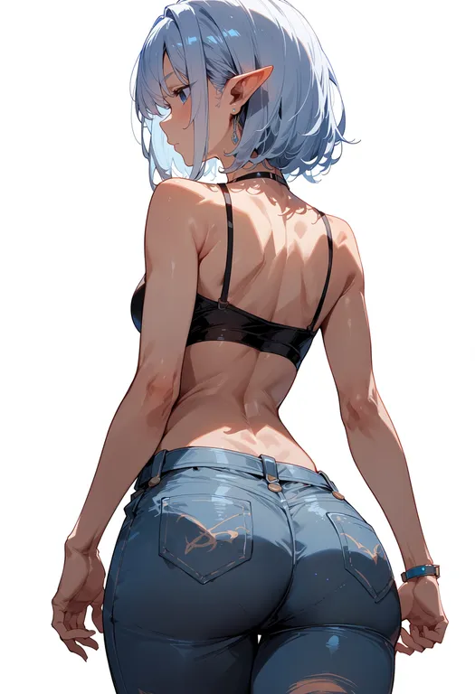 masterpiece, best quality, score_7, safe, pia carrot e youkoso!! 4, solo, simple background — by k3scat, made with ComfyUI
