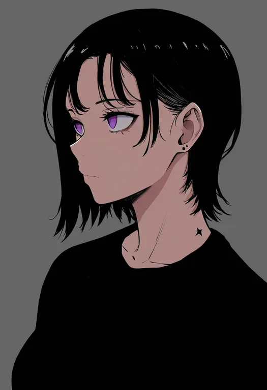 masterpiece, best quality, newest, absurdres, highres, safe, ear_birthmark, 1girl, solo, simple_background — by k3scat, made with ComfyUI