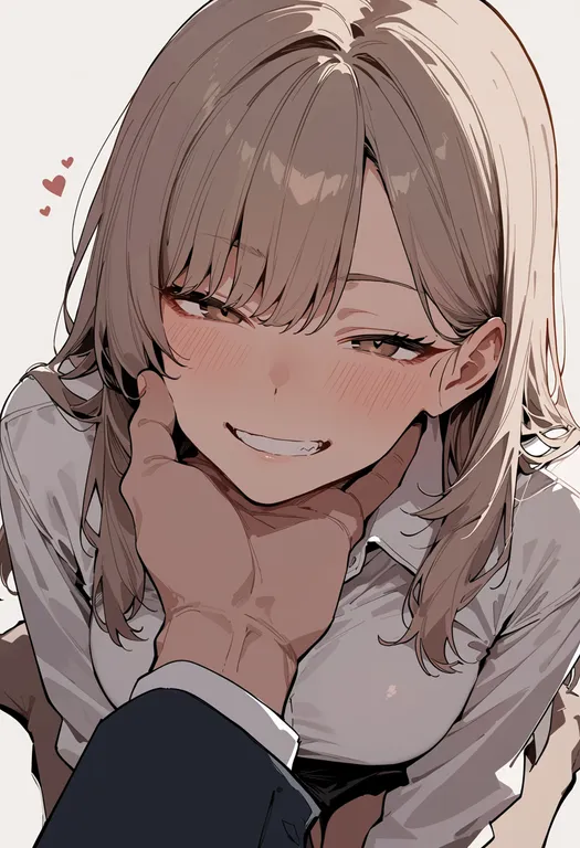 masterpiece, best quality, score_7, safe, hand on another's chin, 1girl — by k3scat, made with ComfyUI