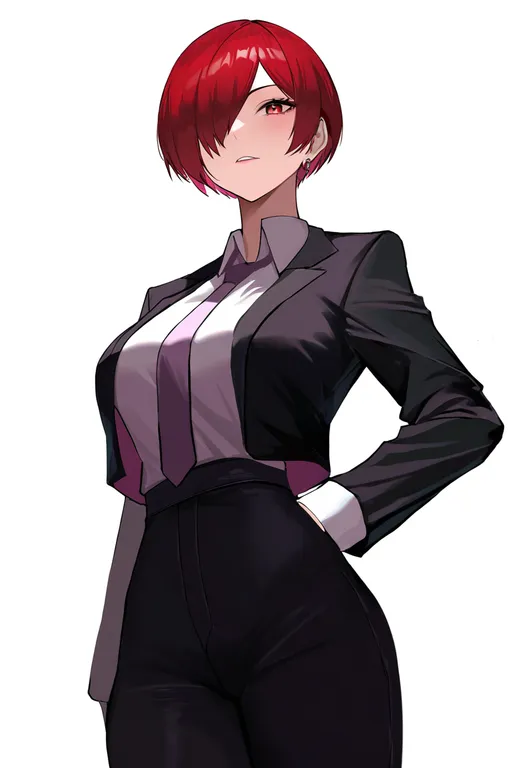 masterpiece, best quality, newest, absurdres, highres, safe, the_king_of_fighters_xiv, solo, simple_background — by k3scat, made with ComfyUI