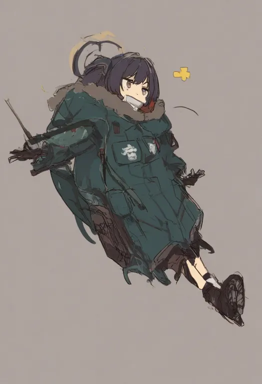 masterpiece, best quality, general, glutton, 1girl, solo, simple background — by k3scat, made with ComfyUI