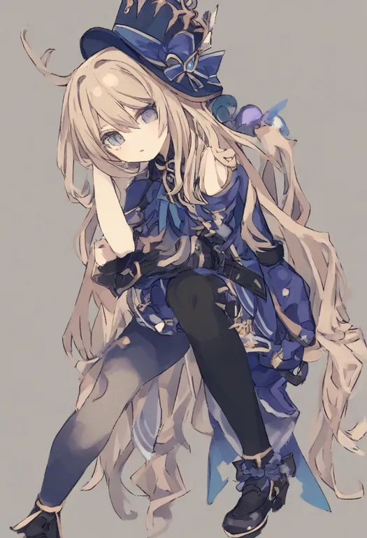 masterpiece, best quality, general, asymmetrical legwear, 1girl, solo, simple background — by k3scat, made with ComfyUI