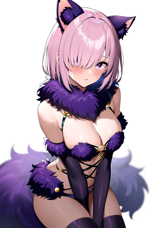 masterpiece, best quality, newest, absurdres, highres, safe, mash_kyrielight_(dangerous_beast)_(cosplay), 1girl, solo… — by k3scat, made with ComfyUI