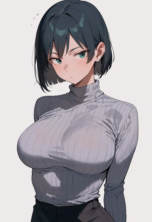 masterpiece, best quality, score_7, safe, hayakawa aki, solo, upper body, simple background — by k3scat, made with ComfyUI