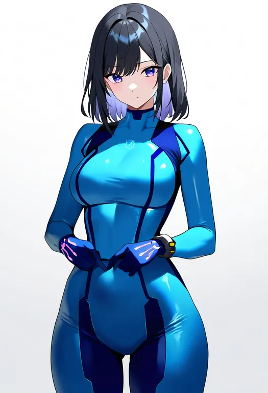 masterpiece, best quality, newest, absurdres, highres, safe, zero_suit, 1girl, solo, simple_background — by k3scat, made with ComfyUI