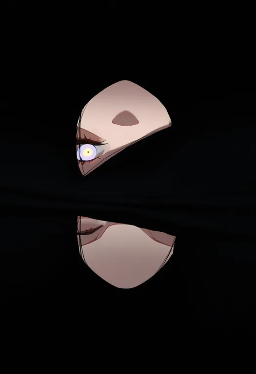 masterpiece, best quality, newest, absurdres, highres, safe, reflection_focus, 1girl, solo, simple_background — by k3scat, made with ComfyUI